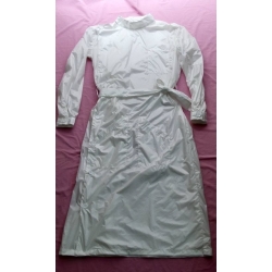 New shiny nylon wet look working coat smock M-3XL