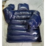 New unisex shiny nylon winter jacket wet look giant down coat oversized customized
