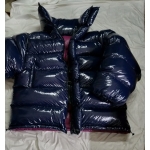 New unisex shiny nylon winter jacket wet look giant down coat oversized