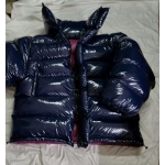 New unisex shiny nylon winter jacket wet look giant down coat oversized customized