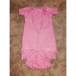 New shiny PU wet look adult baby diaper suit romper