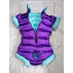 New shiny satin adult baby diaper suit romper