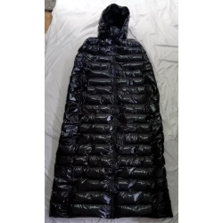 New wet look shiny nylon down cloak winter cape