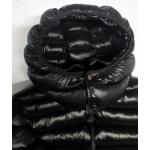 New unisex shiny nylon quilted winter coat wet look puffer down coat DC2002b