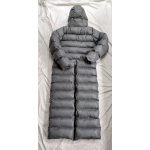 New shiny nylon long winter coat quilted down coat DC3021
