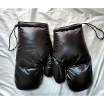 New shiny nylon wet look winter snow mittens down gloves