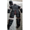 New unisex shiny or matt nylon winter overalls wet look down suit bondage DO120P2500b