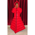 New wet look shiny nylon down dress winter dress instock
