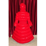 New wet look shiny nylon down dress winter dress instock