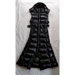 New wet look shiny nylon winter vest dress down vest dress DR2085b