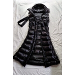 New wet look shiny nylon winter vest dress down vest dress DR2085b