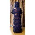 New wet look shiny nylon winter vest dress down vest dress DR2183