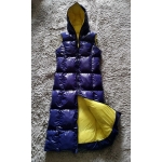 New wet look shiny nylon winter vest dress down vest dress DR2183