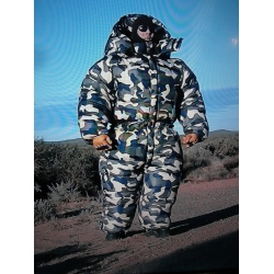 New shiny nylon giant down suit huge winter overalls oversized customized