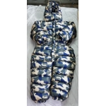 New shiny nylon giant down suit huge winter overalls oversized customized