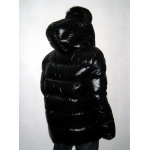 New unisex shiny nylon padded winter jacket wet look puffy down jacket DJ2033B