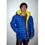 New unisex shiny nylon quilted winter jacket wet look puffy down jacket