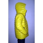 New unisex shiny nylon quilted winter jacket wet look puffy down jacket