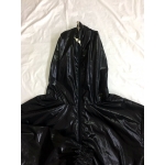 New shiny nylon wet look wind jacket rain jacket with locking zipper