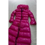 New shiny nylon wet look long winter coat quilted down coat M - 3XL