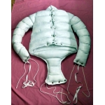 New unisex shiny nylon wet look down straightjacket bondage body diaper M - 3XL