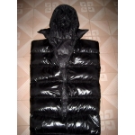 New shiny nylon wet look puffa mummy sleeping sack down sleeping bag black custom made