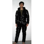 New unisex shiny nylon wet look ski overalls ski suit sport jumsuit custom made S - 5XL