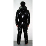 New unisex shiny nylon wet look ski overalls ski suit sport jumsuit custom made S - 5XL