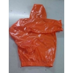 New shiny nylon wet look anorak wind jacket raincoat size M-XXL