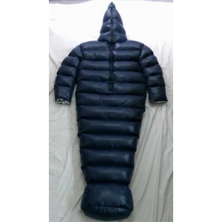 New shiny nylon wet look winter overalls sack down sleeping bag