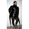 New unisex shiny nylon wet look winter straitjacket down body diaper bondage M - 3XL