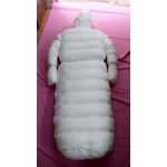 New shiny nylon wet look overfilled sleeping bag winter overalls custom made