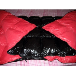 New shiny nylon wet look duvet down comforter quilt winter blanket