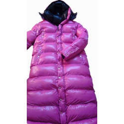 New unisex shiny nylon winter parka quilted parka wet look winter coat padded coat M - 3XL