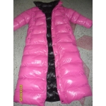 New unisex shiny nylon winter parka quilted parka wet look winter coat padded coat M - 3XL