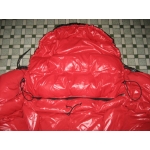 New shiny nylon wet look puffa expedition sleeping bag down sleeping bag custom made