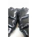 New unisex shiny nylon wet look overfilled trousers winter trousers down trousers S - 3XL