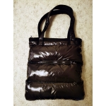 New wet look shiny nylon winter handbag down shoulder bag