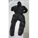 New shiny nylon wet look overalls jumpsuit custom made JS2046-2S