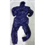 New shiny nylon wet look overalls jumpsuit custom made JS2046-2S