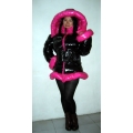 New coated shiny nylon wetlook down jacke down coat winter jacket winter coat M - 3XL