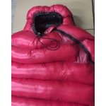 New shiny nylon wet look down sleeping bag winter sleeping bag MS2011b customized