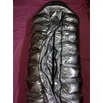 New shiny nylon wet look down sleeping bag winter sleeping bag MS2071 customized
