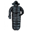 New shiny nylon wet look down sleeping bag winter overalls custom made