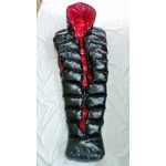 New shiny nylon wet look winter sleeping bag down sleeping sack custom made