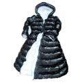 New wet look shiny nylon down dress winter dress bespoke DR2052-C