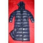 New unisex shiny nylon taffeta wet look winter coat down coat overfilled M - 3XL