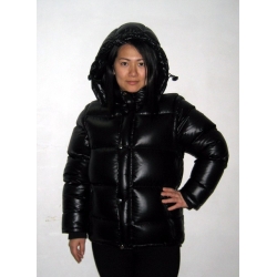 New unisex wet look shiny nylon puffy down jacket down vest