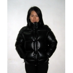 New unisex wet look shiny nylon puffy down jacket down vest