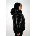 New unisex wet look shiny nylon puffy down jacket down vest